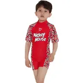 Speedo Disney Mickey Mouse All-in-one Kortermet Uv-shorty Med Glidelås Bak