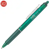 Pilot FriXion Clicker grøn medium 0,7 mm - (12 stk.)