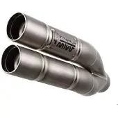 MIVV Double Gun Kawasaki Z750 2007-14 K.018.sdg Ikke-homologert Slip-on Lyddemper
