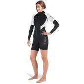 Mares 2nd Skin She Dives 1.5 Mm Langermet Shorty-våtdrakt For Dame