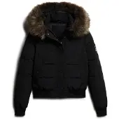 Superdry for woman. W5011785A Bomber jacket Everest black (XXS), Casual, Recycled Polister, Sustainable