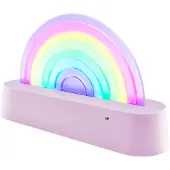 Lalarma Lampe - Dansing Rainbow - 18x11x4 cm - Lilla - - OneSize - Lampe
