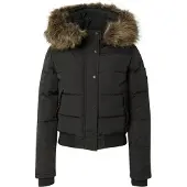 Superdry for woman. W5011785A Bomber jacket Everest black (XL), Casual, Recycled Polister, Sustainable