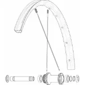 Mavic Front/rear Allroad Sl Road+ Landeveissykkel Felg