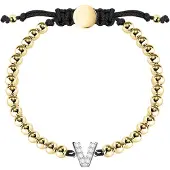 La Petite Story Boules Letter V Armbånd