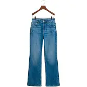 Gant for woman. 4100237 Slim Fit blue flared jeans (27), Casual, Cotton, Denim
