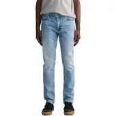 Gant for man. 1000260 Blue Slim Fit Jeans (33/32), Casual, Cotton, Denim, Sustainable