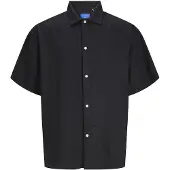 Jack & Jones Faro Linen Oversized Kortarmet Skjorte