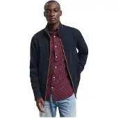 Gant for man. 2028042 Sacker Rib Rib Zip Cardigan Navy (M), Casual, Cotton