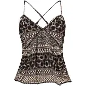 Superdry Printed Woven Ermeløs T-skjorte