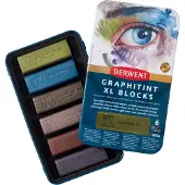 Derwent XL Graphitint Blocks 6 stk tin