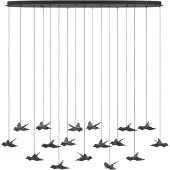 Stars of Light EGLO LED-hengelampe Paratebueno svart 17-fl