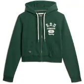 Superdry Athletic Relaxed Crop Genser Med Hel Glidelås