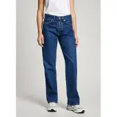 Pepe Jeans for woman. PL204844 Jeans Straight Hw Deep Ocean (27/32), Blue, Casual, Cotton, Denim, Sustainable