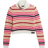 Superdry Stripe Crop Genser Med Høy Hals