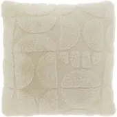 Borg Living Pyntepute - 45x45 cm - Fuskepels - Hvit