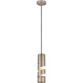 TRIO Stream hengelampe, brun, Ø 8 cm, metall, GU10