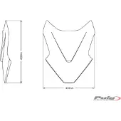 Puig V-techline Sport 20578n Sportsvindskjerm