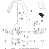 Mavic Xa Pro Carbon 29 2017-18 Bakre Høyre Eiker 12 Enheter