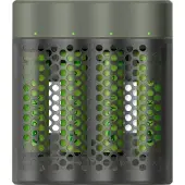 GP Batteries M451/100AAAHCE-2WB4, Nikkelmetallhydrid (NiMH), AAA, 4 stykker, Batterier medfølger