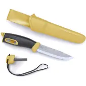 Morakniv Companion Spark, Camper/scout, Drop punkt, Rustfritt stål, Gult, 1 verktøy, 22,3 cm