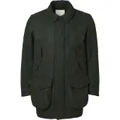 Chevalier Burley Chevalite Wool Coat Men Dark Green Melange XL