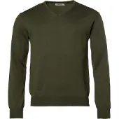 Chevalier Aston V-Neck Merino Pullover Men Dark Green XL