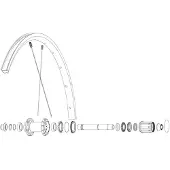 Mavic Rear Ksyrium S Rb Landeveissykkel Felg