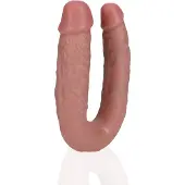 Realrock U-formet Dobbeldildo – Tan – 12,7 cm