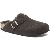 Birkenstock Boston Shearling Suede Leather Smale Tresko