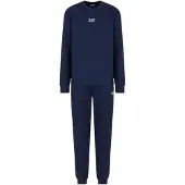 Emporio Armani for man. 8NPV66_PJVTZ Core Identity navy cotton blend tracksuit bottoms (S), Casual, Sport, Multisport