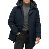 Superdry for man. M5011909A City Padded Parka Jacket navy (L), Casual, Recycled Polister, Sustainable