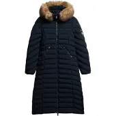 Superdry for woman. W5011790A Fuji Coat Long navy (M), Casual, Recycled Polister, Sustainable
