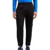 EA7 for man. 8NPP68_PJVTZ Core Identity black cotton blend cargo pants (XL), Casual, Sport