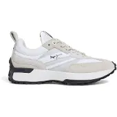 Pepe Jeans for woman. PLS60020 Lucky Top white leather trainers (36), Flat, Suede, Laces, Casual