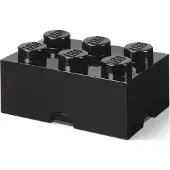 LEGO Oppbevaringsboks - 6 Knopper - 37,5x25x18 - Svart - - OneSize - Boks