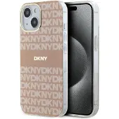 DKNY IML Mono & Stripe MagSafe-etui for iPhone 15 Plus / 14 Plus - Rosa