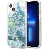 GUESS GUHCP13SLFLSN iPhone 13 mini 5,4" grønn/grønn hardcase Flower Liquid Glitter