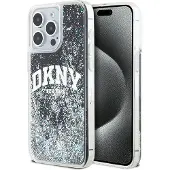 DKNY Liquid Glitter Big Logo iPhone 13 Pro Max-etui - svart