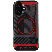 Audi IML Sport MagSafe iPhone 16 6,1" svart/svart hardcase AUS-IMLMIP16-RSQ/D2-BK