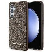 GUESS 4G metallgulllogoetui for Samsung Galaxy A35 - brun