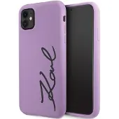 Karl Lagerfeld KLHCN61SKSVGU iPhone 11 / Xr 6,1" lilla/lilla hardcase Silikon Signatur
