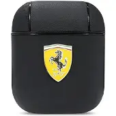 Ferrari FESA2LEBK AirPods-deksel svart/svart On Track Leather