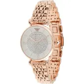 Giorgio Armani Emporio Diamantinnlegg Rustfritt stål Dameur AR11244