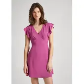 Pepe Jeans for woman. PL953522 Dress Camila pink (S), Casual, Viscose, Short sleeve, Sustainable