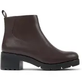 Camper for woman. K400228-009 Brown Wanda Leather Ankle Boots (37), 3 to 5 cm, Zip, Casual