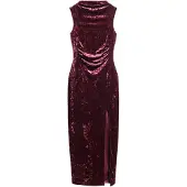 Superdry Velvet Maxi Ermeløs Midikjole