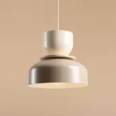 Aldex Hengelampe Uto, beige/krem, Ø 30 cm, metall