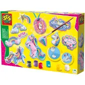 SES Creative - Støp og maling - Glitter - Enhjørninger - - OneSize - Kreativt leker