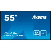 Iiyama ProLite LH5541UHS-B2 - 55 Diagonalklasse (54.6 synlig) LED-bakgrunnsbelyst LCD-skjerm - intelligent skilting - 4K UHD (2160p) 3840 x 2160 - svart, glanset